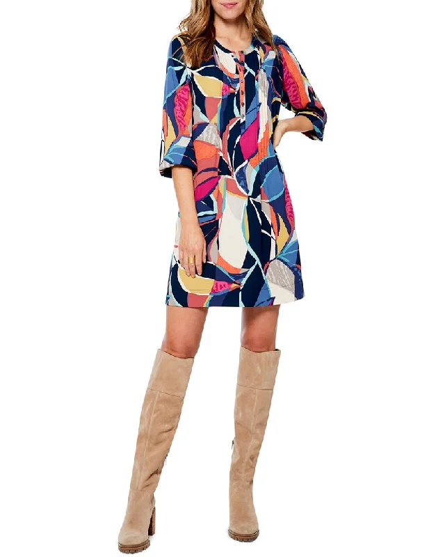 Trendy Boutiques Online NIC+ZOE Jigsaw Leaf Dress