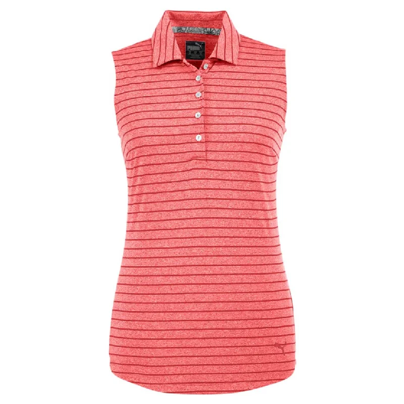 Trendy Women's Outfits for Casual Wear Puma - Women's Rotation Stripe Sleeveless Polo (597222 05)