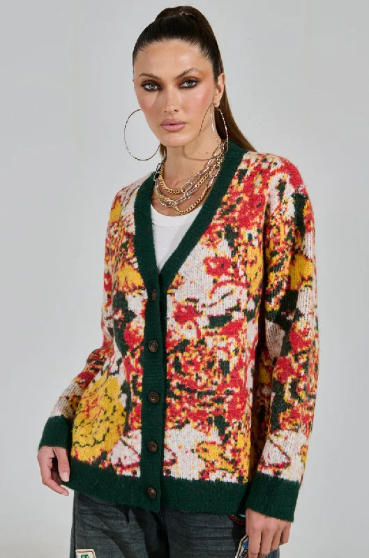 Vintage Women's Fashion FLOWER MADNESS CARDIGAN