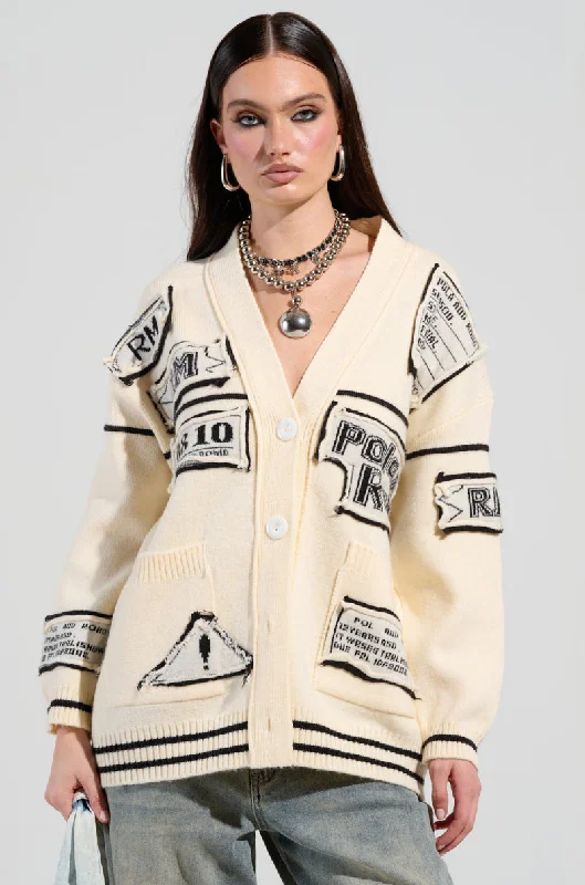 Chic Women's Clothing Online ROCK WITH ME CARDIGAN