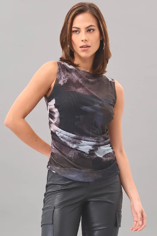 Affordable Women's Clothing Sale Online Full Moon Mesh Top