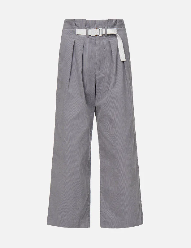 Women's Everyday Apparel Belted Corduroy Wide Leg Pants