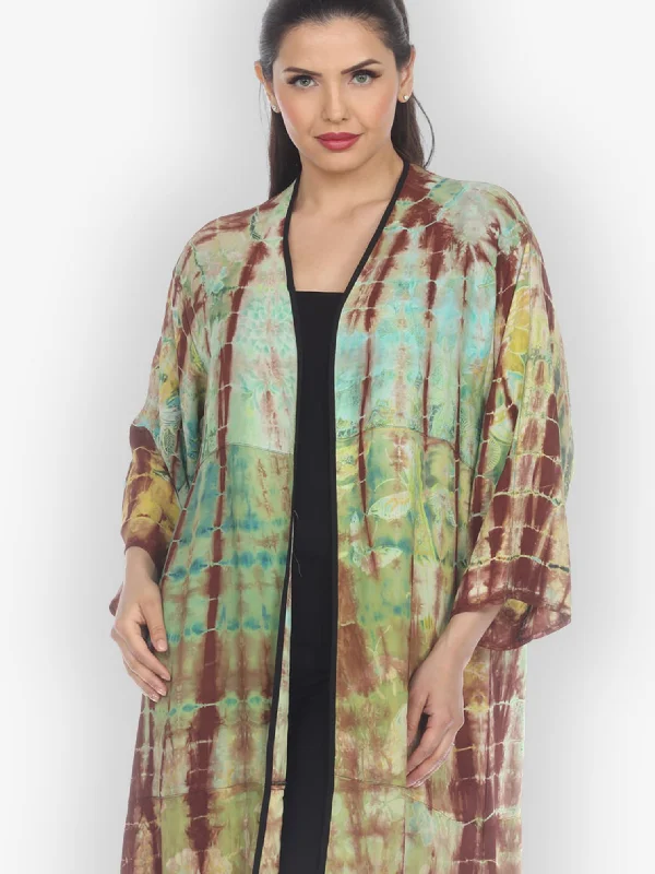 Women's Transitional Outfit Tie Dye Kimono Duster