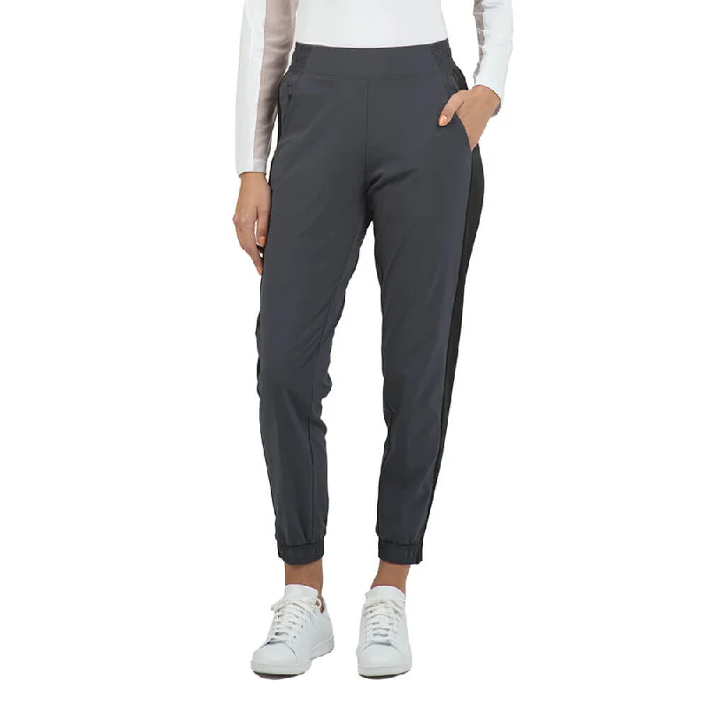 Fashion Essentials IBKUL Solid Joggers - Charcoal