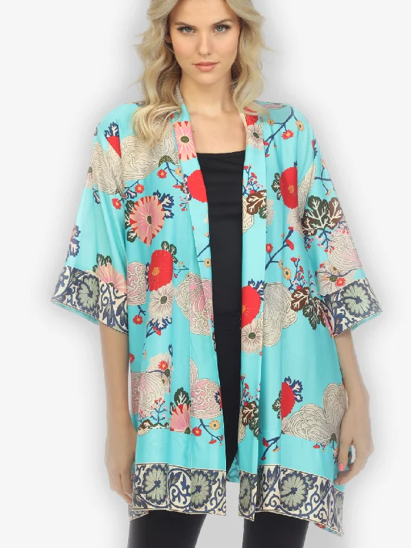 Women's Elegant Outfit Fabulous Kindly Floral Rayon Kimono