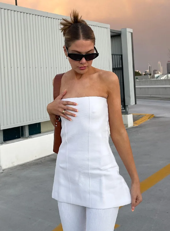 Fashion Sale Anderson Strapless Top White