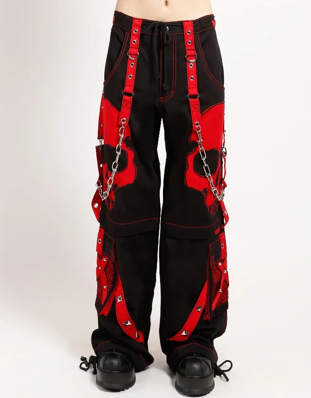 Festival Fashion SCARE DARK STREET PANT RED