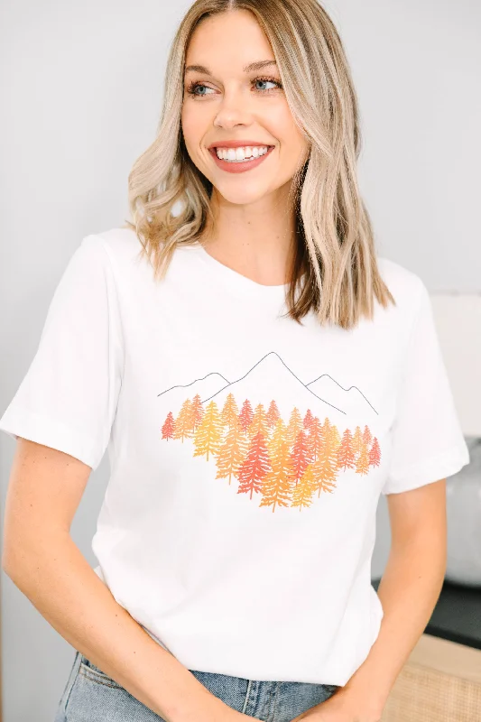 Flash Discount Turning Over A New Leaf White Graphic Tee