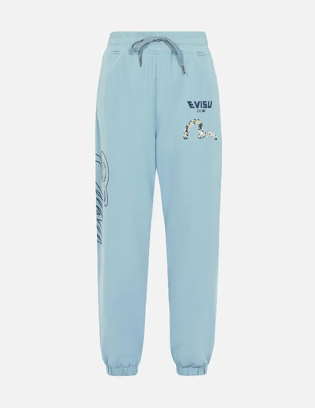 Women's Urban Fashion Logo and Seagull Print Sweatpants