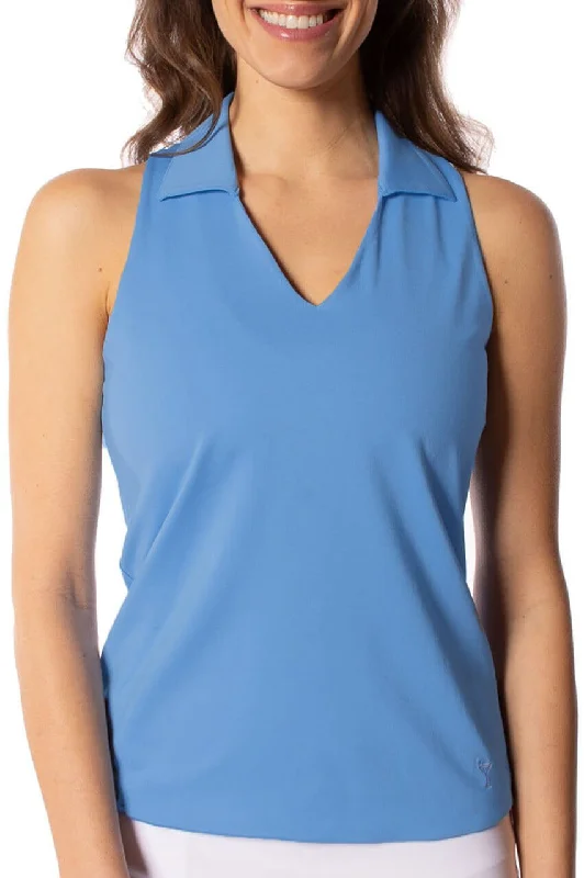 Online Shopping Boutiques Zoo Blue Sleeveless Lisa Sport Polo