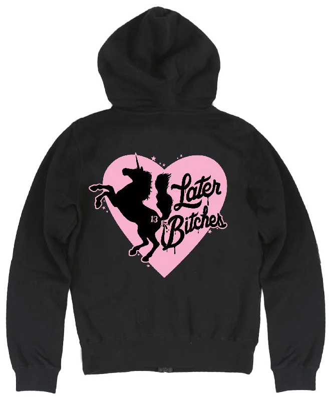 Outfits For Women The LATER BITCHES Full Zip Lightweight Hoodie **NEW**