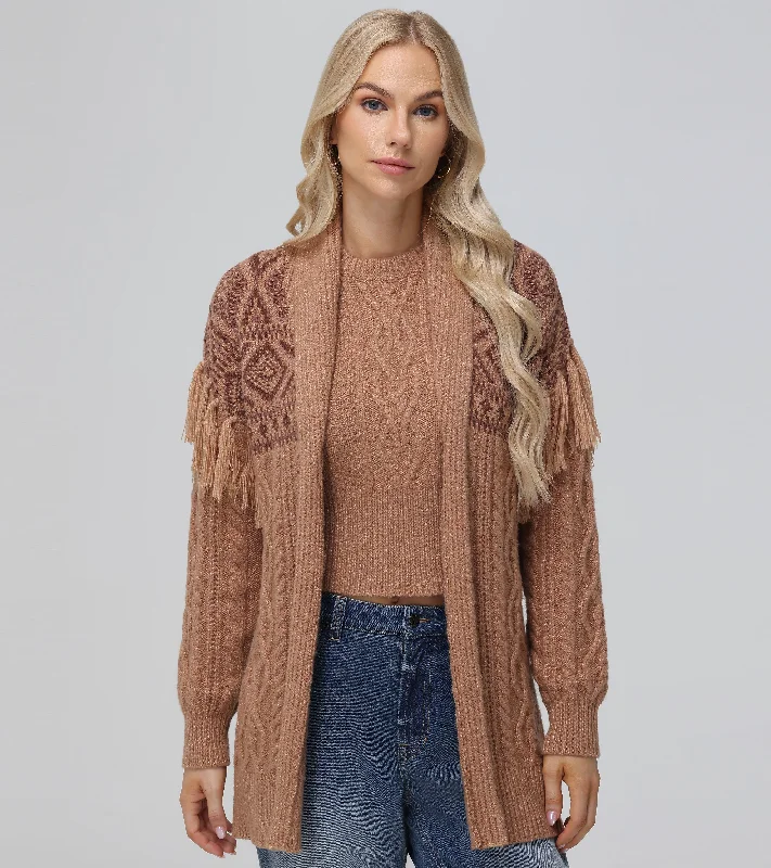 Clothing Woman Southwestern Cable Cardigan