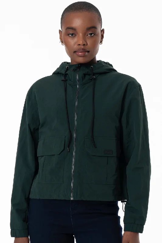 Timeless Women's Garments Utility Jacket _ 155708 _ Green