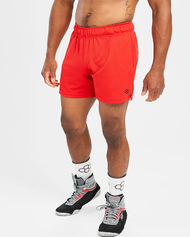 Sophisticated Outfits RUDIS 6" Mesh Shorts - Red