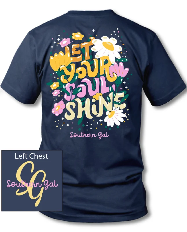 Women's Trendy Apparel Southern Gal Plus Soul Shine Short Sleeve Tee