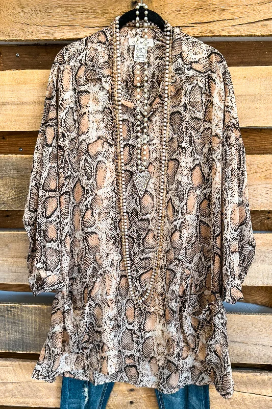 Trendy Street Style Glamorous Oversized Tunic - Taupe