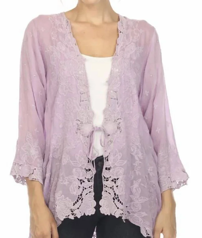 Women's Office Outfit Traci Kimono In Purple