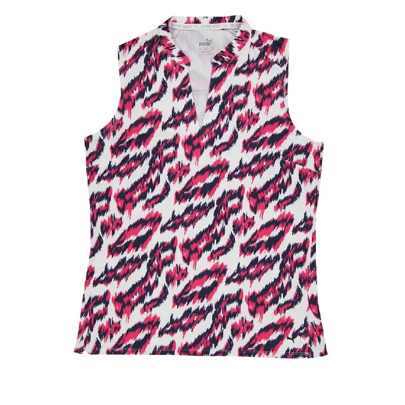 Women's Evening Wear for Special Occasions Puma - Women's MATTR Animal Sleeveless Polo (538999 03)