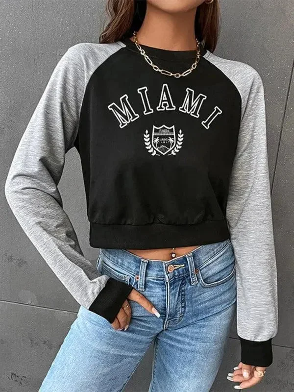 Casual Outfit For Women Miami Print Women Sweatshirt