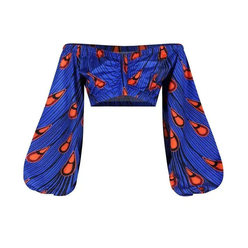 Women's High-Fashion Apparel African Print Crop Tops