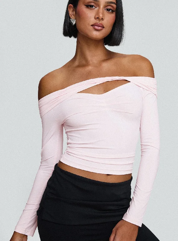 Discount Store Kressida Off The Shoulder Top Pink