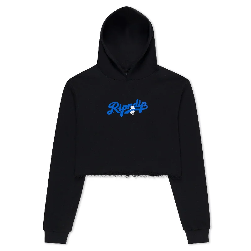 Women's Outdoor Activity Garments Los Ripndip Cropped Hoodie (Black)