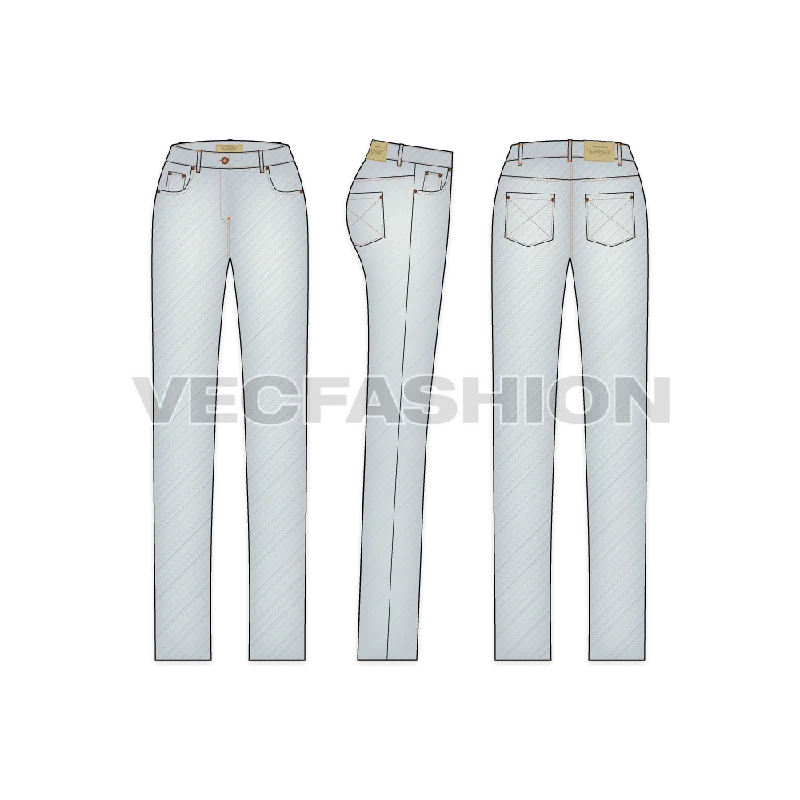 Season Sale Women's Straight Leg Denim Jeans