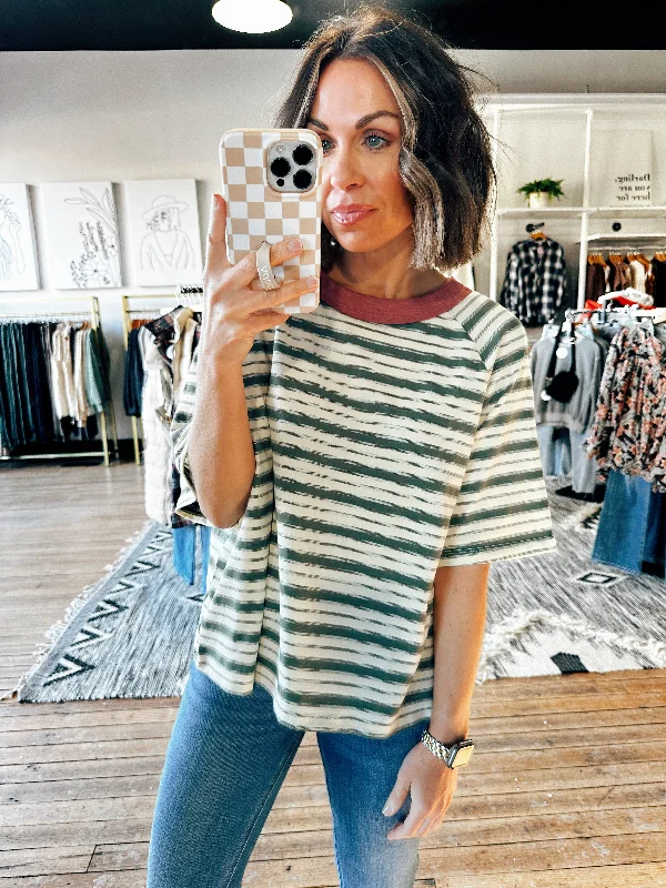 High Street Women's Fashion for Trendy Shoppers Sally Striped Knit Top