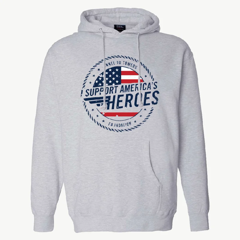 Elegant Women's Clothing T2T Heroes Hoodie – Unisex (Grey Heather) - CLEARANCE