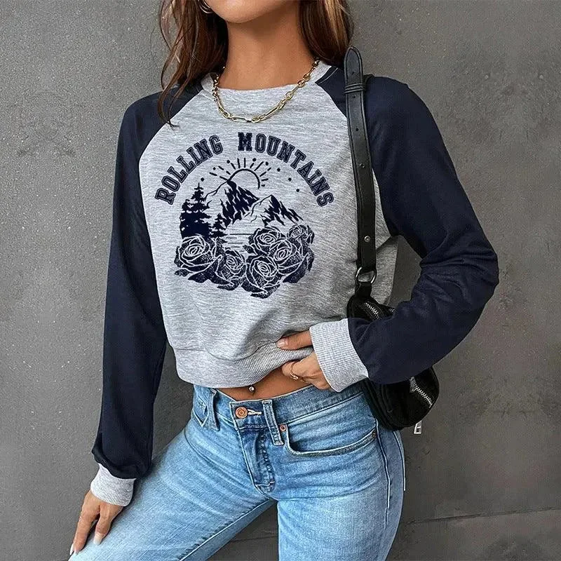 Unique Women's Fashion Pieces Rolling Montain Women Sweatshirt