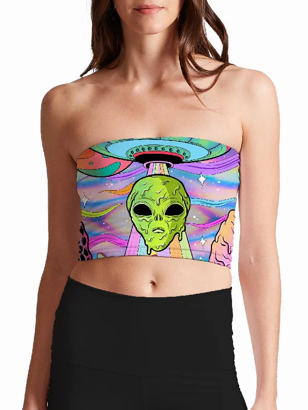 Women's Clothing Apparel Neon Alien Invasion (Shimmer) Tube Top