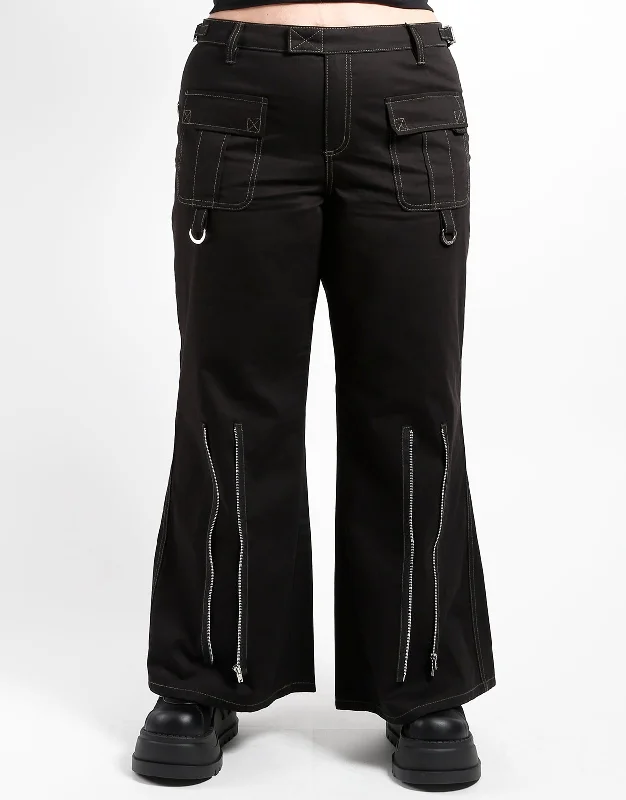 Bold Fashion CURVE PEACE CARGO PANT BLACK