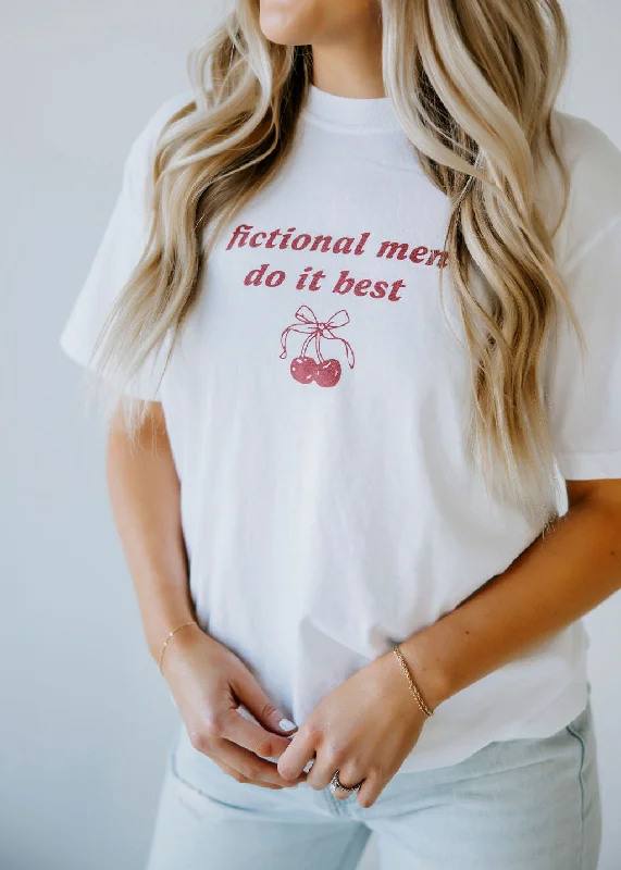 Contemporary Women's Clothing Fictional Men Graphic Tee