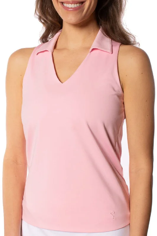 Women's Clothing Online Light Pink Sleeveless Lisa Sport Polo