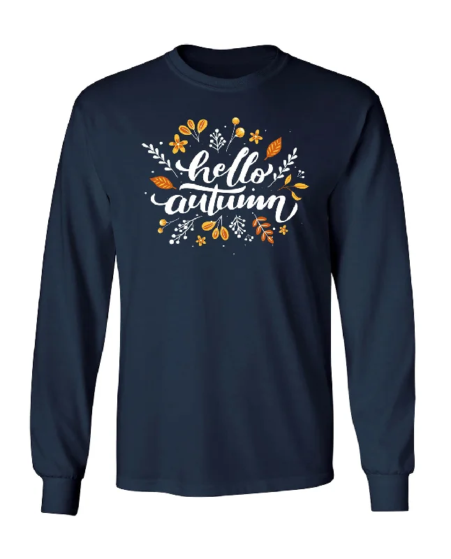 Seasonal Women's Fashion Trends Missy Hello Autumn Long Sleeve Tee