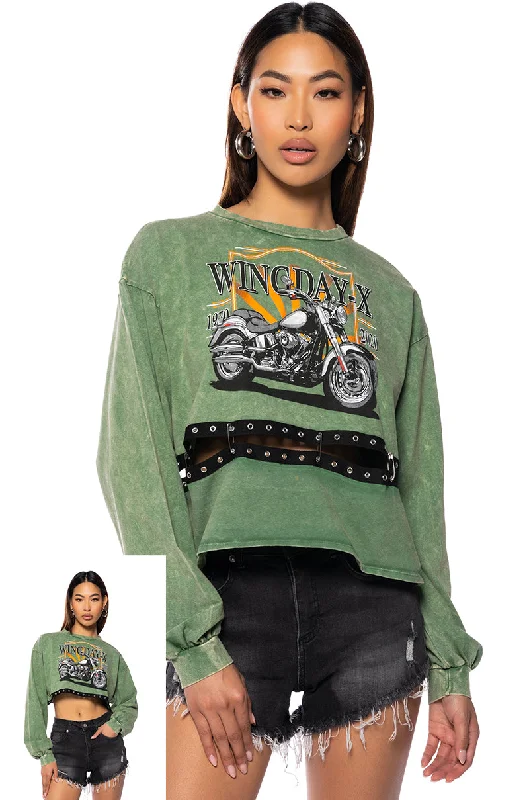 Clothing For Women WILD RIDE LONG SLEEVE GRAPHIC TSHIRT