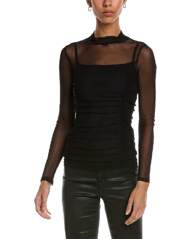 Unique Women's Fashion Pieces Project Social T Just Float Mesh Top