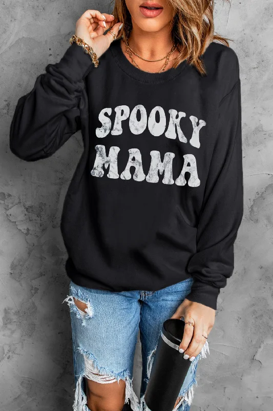 Women's Formal Wear SPOOKY MAMA Graphic Sweatshirt