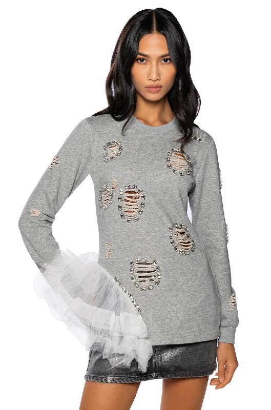 Women's Holiday Apparel MARIELLA EMBELLISHED SWEATSHIRT