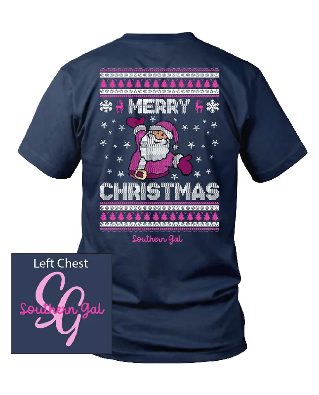 Charming Women's Holiday Apparel Southern Gal Christmas Short Sleeve Tee