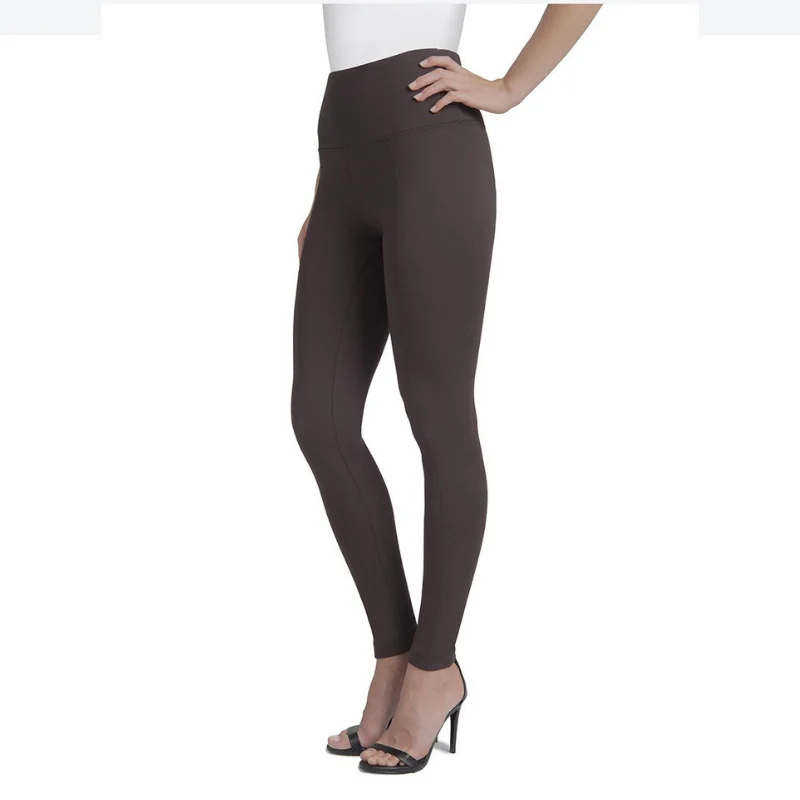 Trendy Women's Apparel for All Seasons Lysse | Premium Center Seam Ponte Ankle Length Leggings ESPRESSO