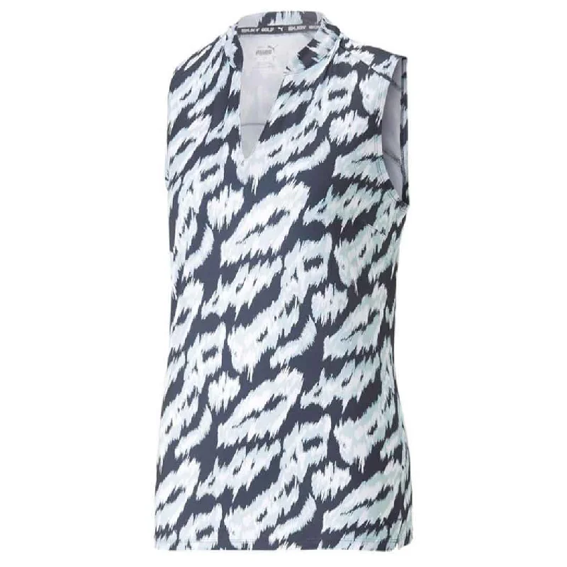 Affordable Women's Clothing Online Puma - Women's MATTR Animal Sleeveless Polo (538999 02)