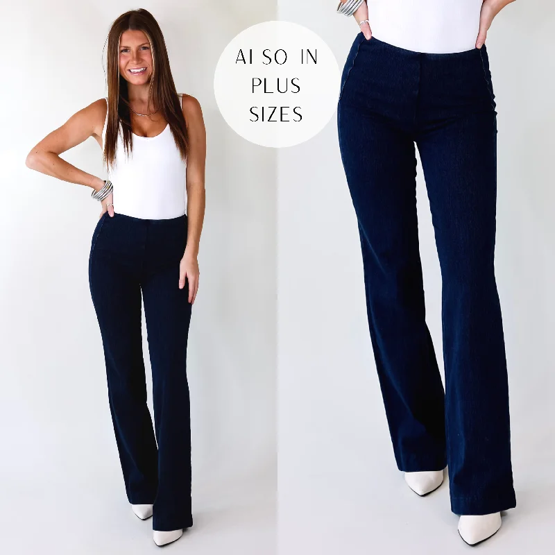 Women's Everyday Garments Lyssé | Denim Wide Leg Trouser Jeans in Indigo