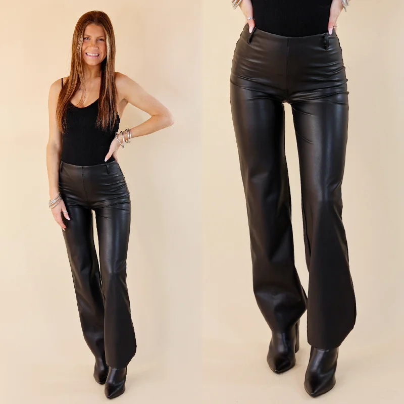 Earthy Tones Lyssé | Amara Straight Flare Pants in Black