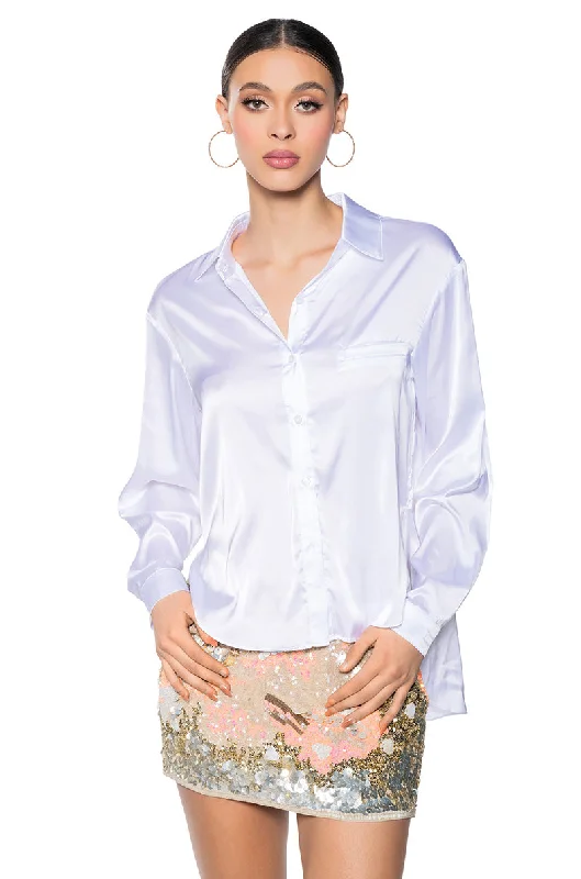 High-End Women's Apparel SILKY SMOOTH BUTTON DOWN BLOUSE