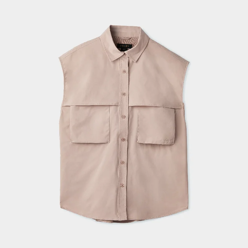 Luxury Fashion Sleeveless Shield Shirt