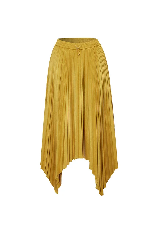 Affordable Women's Outfit Poised Asymmetric Pleated Skirt 3.0