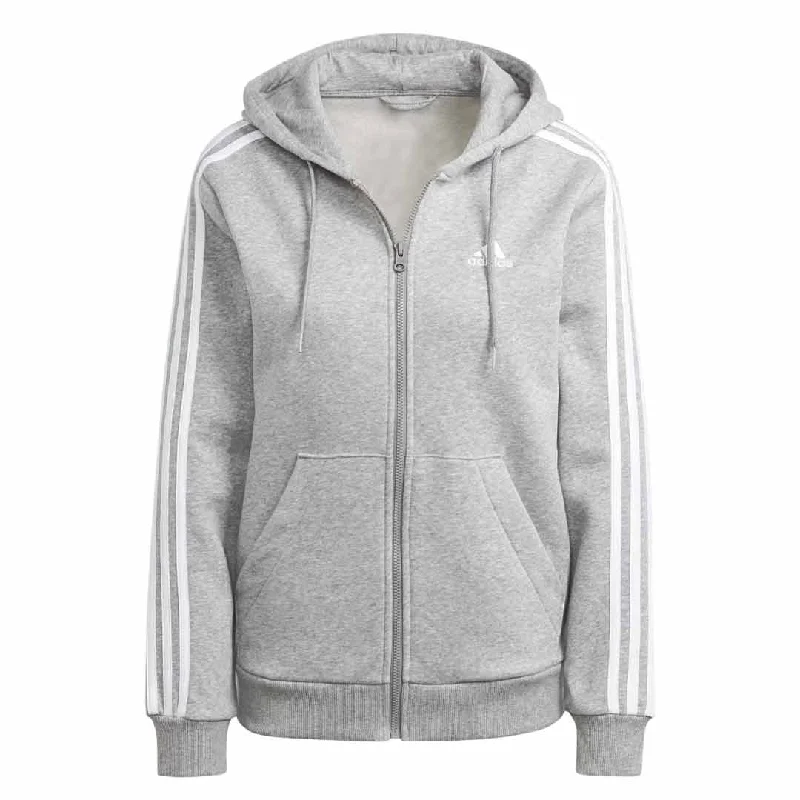 Women's Clothes Online Shopping adidas - Women's Essentials 3-Stripes Full Zip Fleece Hoodie (IM0236)