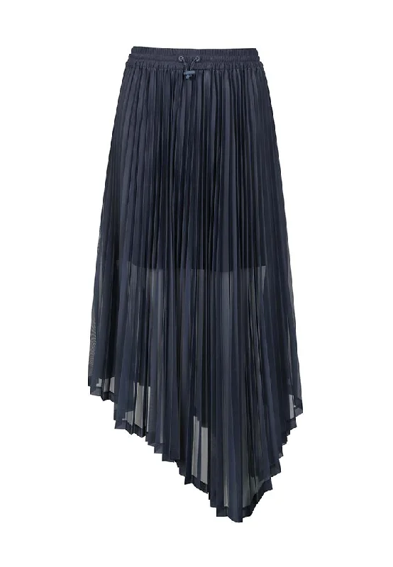 Women's Night-Out Outfit Ace Mid-Calf Pleated Skirt