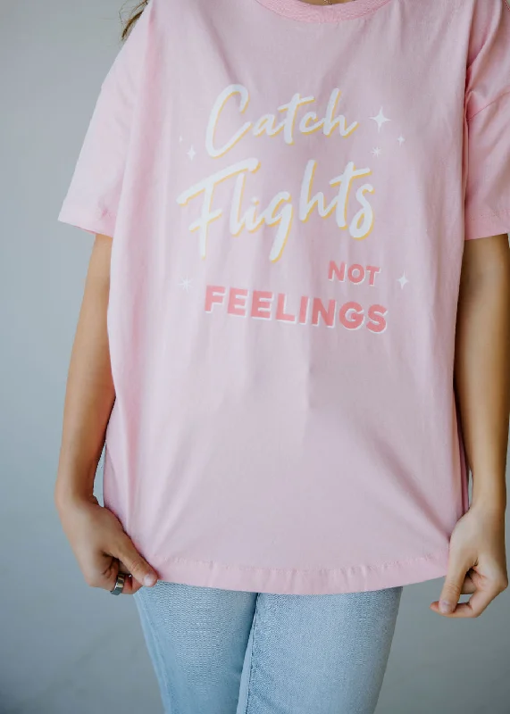 Unique Women's Fashion Pieces Catch Flights Graphic Tee